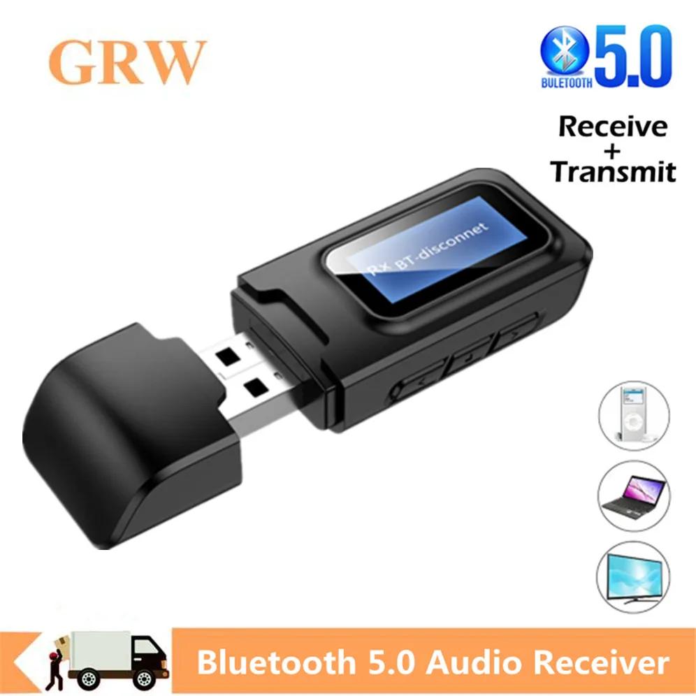 Grwibeou USB  5.0  ű ۽ű, EDR LCD ÷, TV PC USB , 3.5mm AUX HiFi  